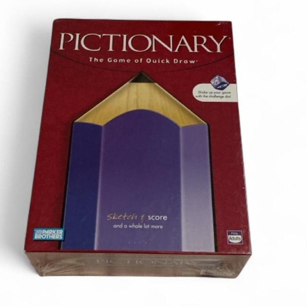 Parker Brothers Pictionary Board Game Adults OS Red NEW Sealed Challenge
